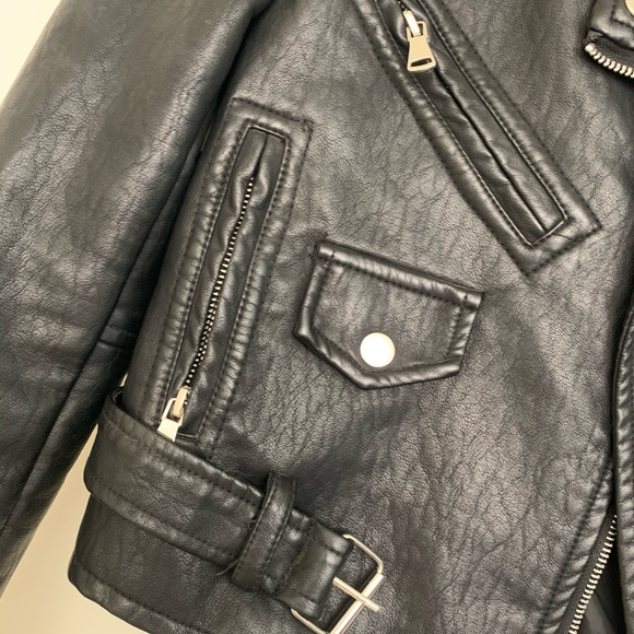 Cool black moto jacket size small - Picture 3 of 9
